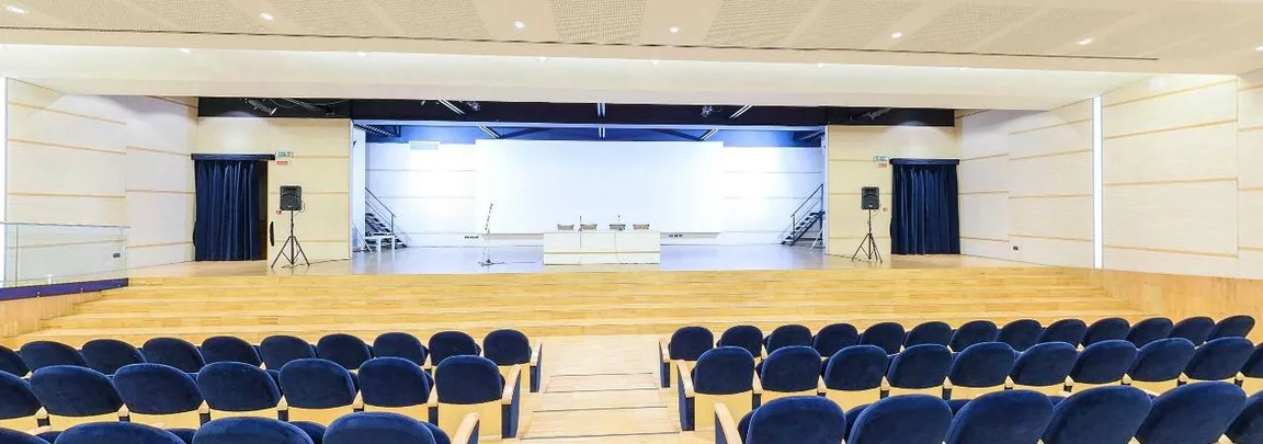 Sala Polivalente Auditorium allestita per le sessioni del Festival
